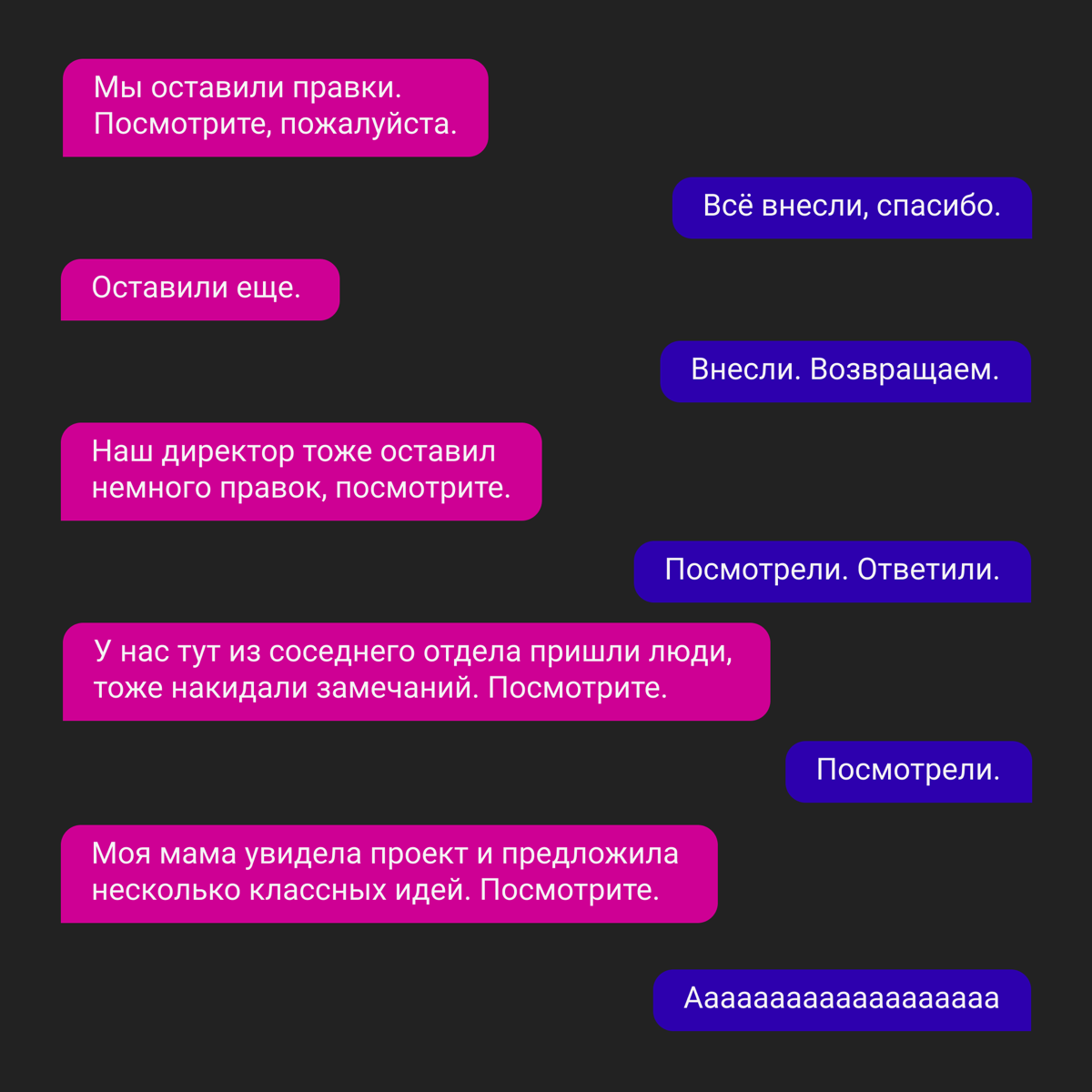 Всего две переписки, а сколько боли…
Однажды Эрнест Хемингуэй поспорил, что напишет самый короткий рассказ, способный растрогать любого | Сетка — социальная сеть от hh.ru