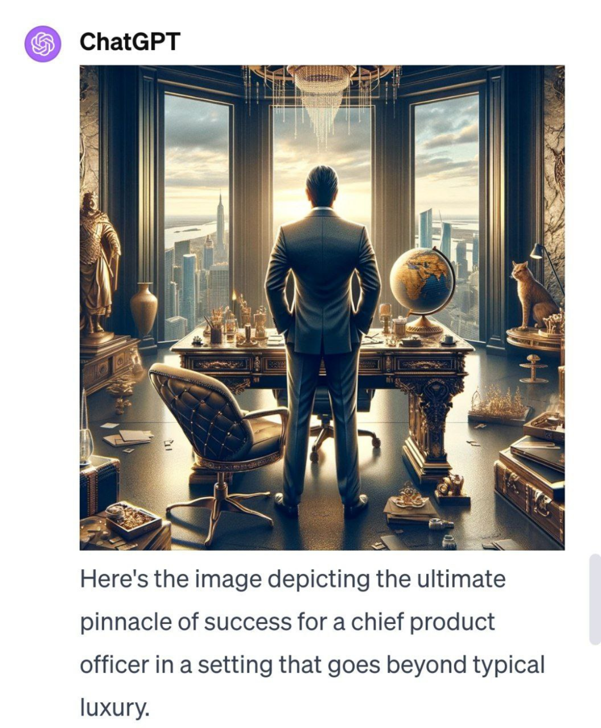 Решили попросить ChatGPT нагенерить изображений продакт-менеджера, продакт-оунера и CPO. 
А потом заставили делать CPO все более и более успешным | Сетка — социальная сеть от hh.ru