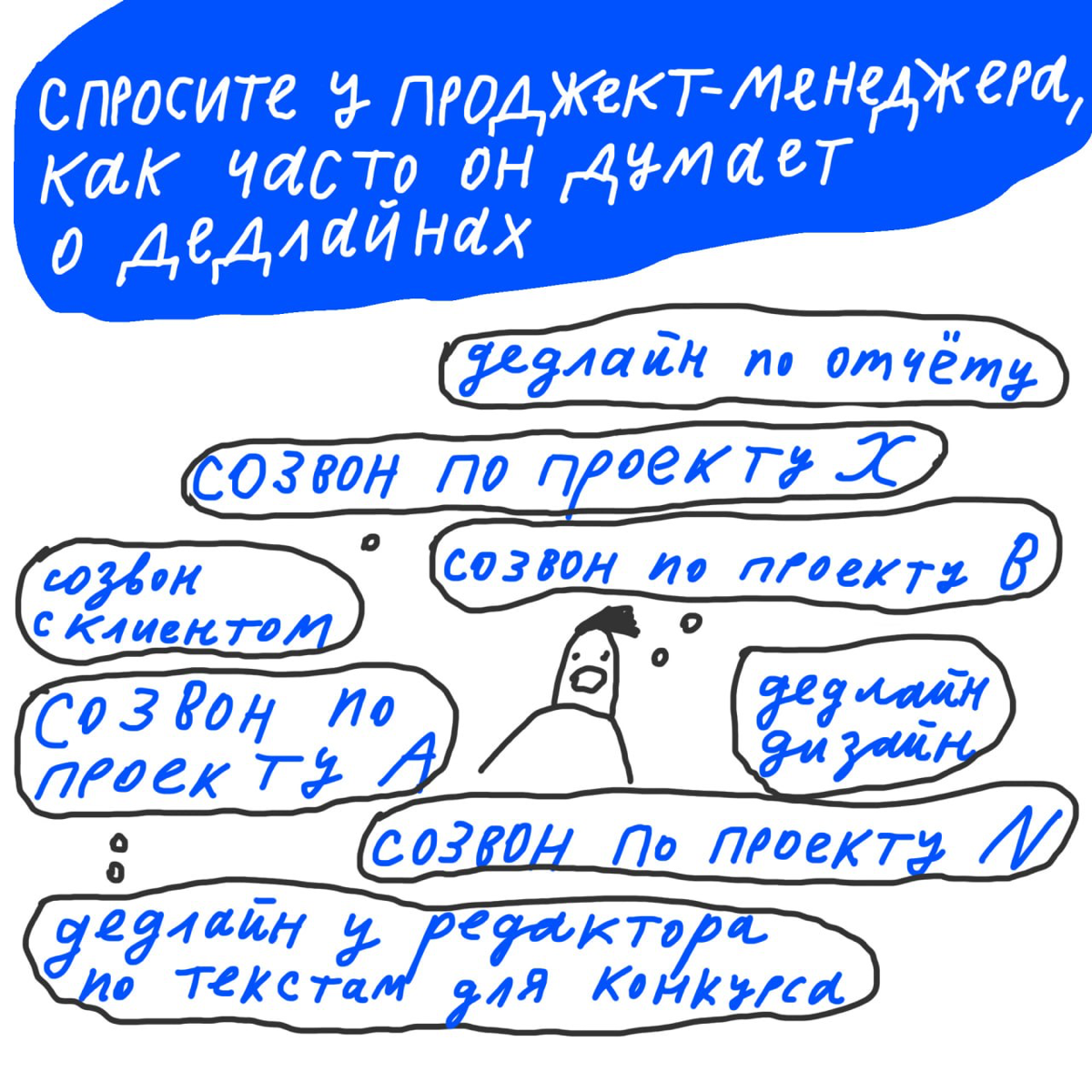 🗡 А о чём вы чаще всего думаете на работе? Ответ «о конце рабочего дня» забираем себе. | Сетка — социальная сеть от hh.ru