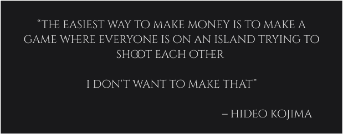 в те моменты, когда корпоративные и бизнес требования, несказанно важные и полезные, совсем пытаются занять место в сердце и иногда победить любую искру, я вспоминаю кодзиму
the easiest way to make mo... | Сетка — социальная сеть от hh.ru