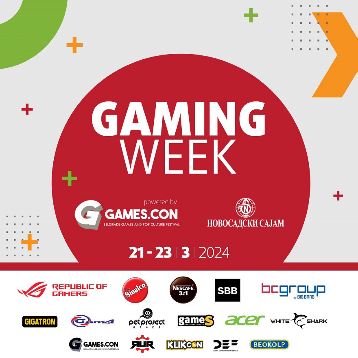 🔴🏃🏻Офлайн геймдев выставка «NS Gaming Week» в Нови Саде с 21 до 23 марта с 10:00 до 20:00
Можно будет:

Изучить новинки мира игр и не только и даже попробовать поиграть в них | Сетка — социальная сеть от hh.ru