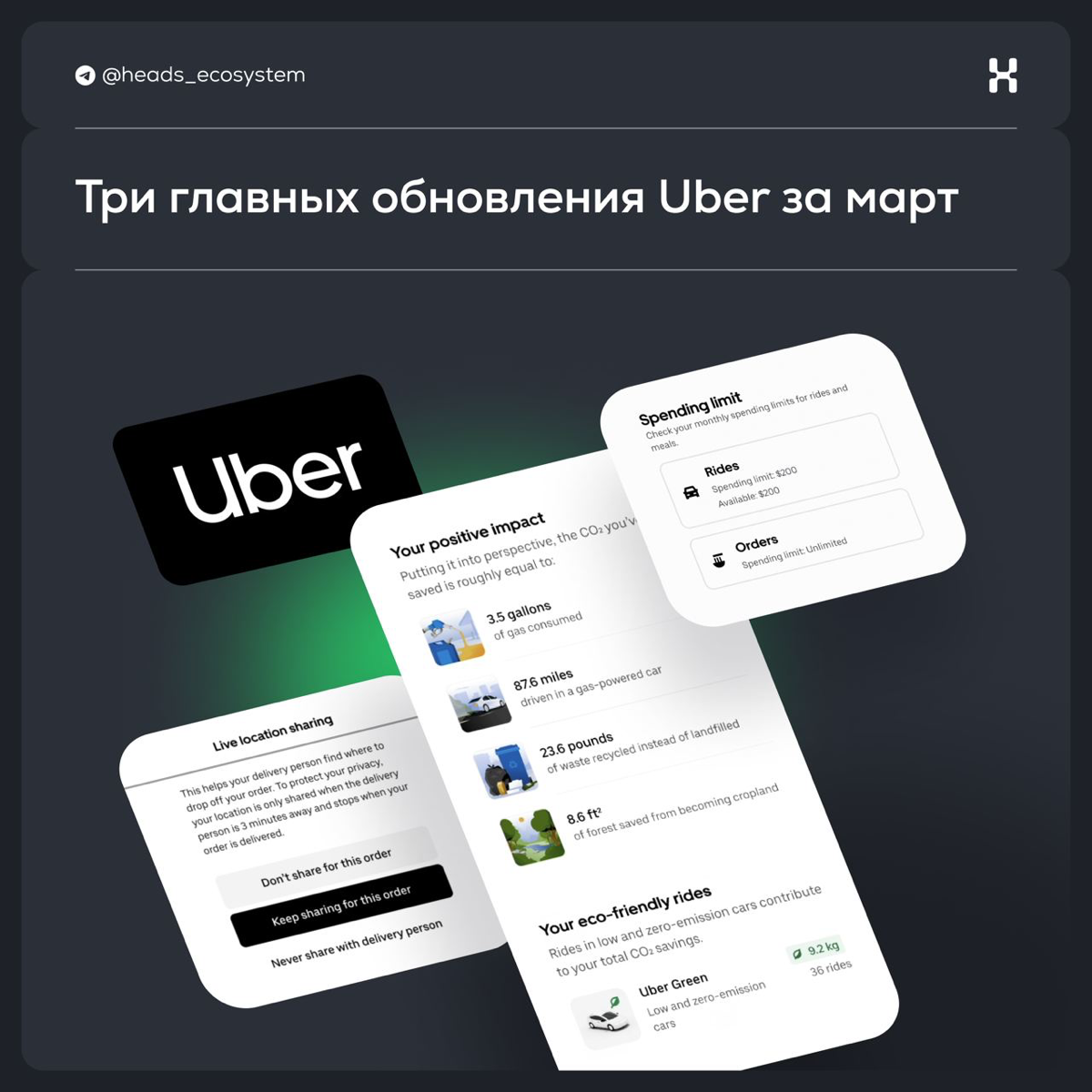 Коротко о трех главных обновлениях Uber за март | Сетка — социальная сеть от hh.ru
