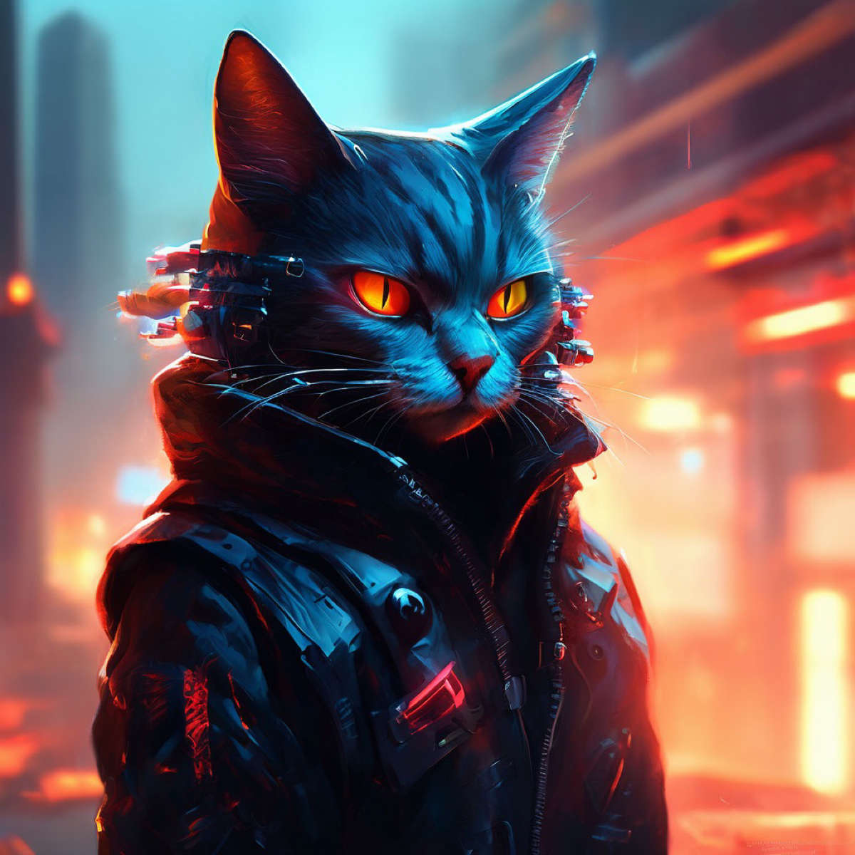 Долина киберпанковых котиков - это место, где живут необычные животные, которые сочетают в себе черты киберпанка и животных | Сетка — социальная сеть от hh.ru