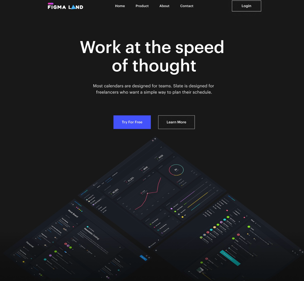 Figma Land
Лендинг планировщика задач для фрилансеров
→ Жанр: #LandingPage
→ Сложность: #легкий
→ Язык: #EN
→ Адаптив: Есть
Ссылка на макет: https://www.figma | Сетка — социальная сеть от hh.ru