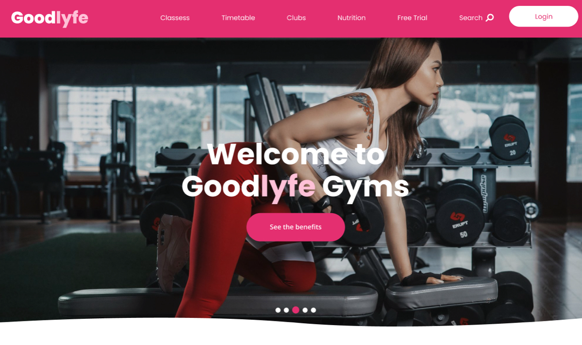 GoodLyfe
Лендинг фитнес-клуба
→ Жанр: #LandingPage
→ Сложность: #легкий
→ Язык: #EN
→ Адаптив: Есть
Ссылка на макет: https://www.figma | Сетка — социальная сеть от hh.ru