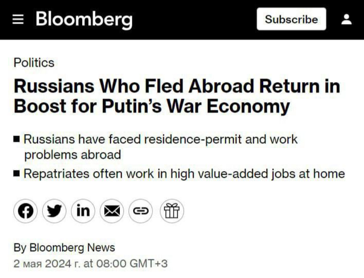 Занимательная статка о релокантах:
Bloomberg: в РФ вернулось около 45% релокантов | Сетка — социальная сеть от hh.ru