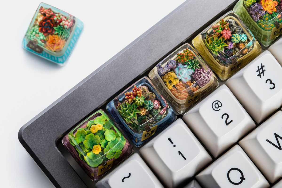 Кейкапы Terrarium с садовыми ланшафтами внутри | Сетка — социальная сеть от hh.ru