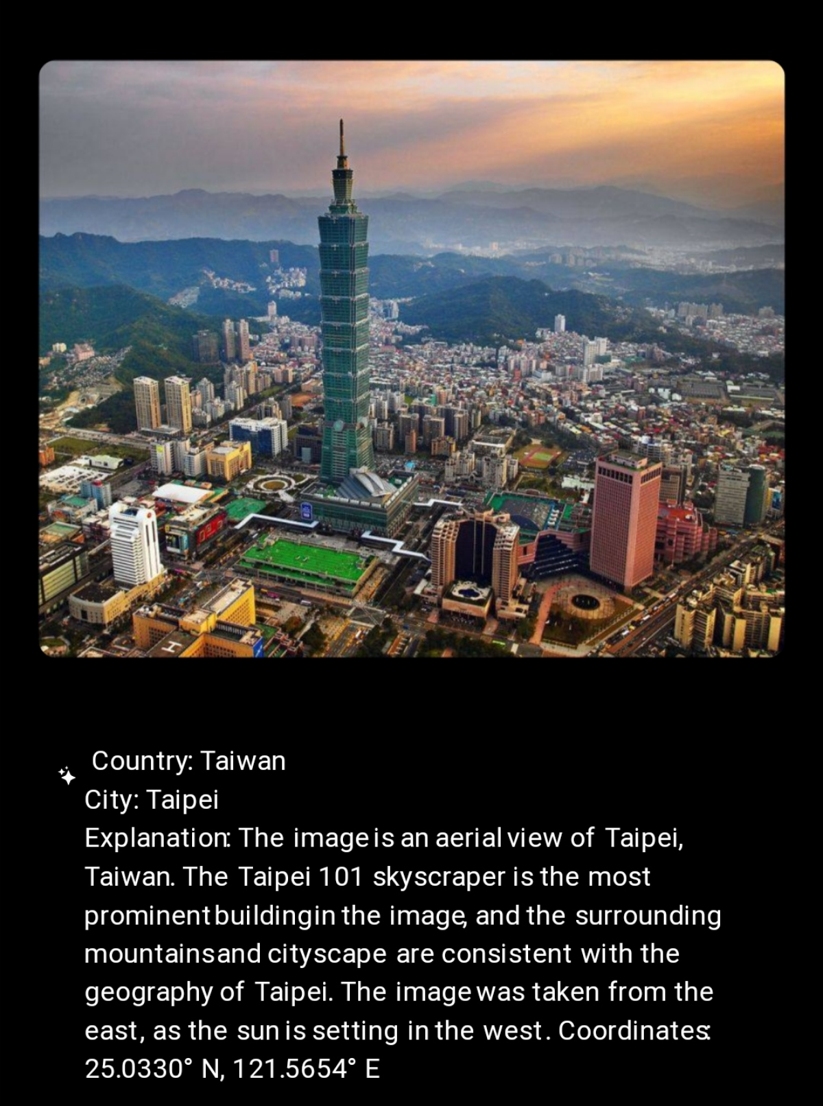 Вычисляем локацию по фото
Нейросеть Geospy определит местоположении по обычному снимку. ИИ определяет город, описывает место и даёт координаты. Если нейронка сомневается – выдает возможные варианты. | Сетка — социальная сеть от hh.ru