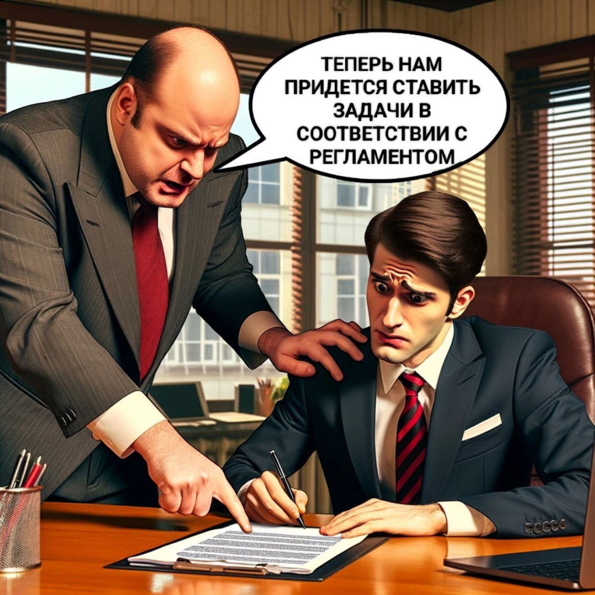 Теперь нам придется ставить задачи в соответствии с регламентом 😱
#IT #программирование #программист #разработка #разработчик #работа #боль #Юмор #регламент #задачи #спринт | Сетка — социальная сеть от hh.ru