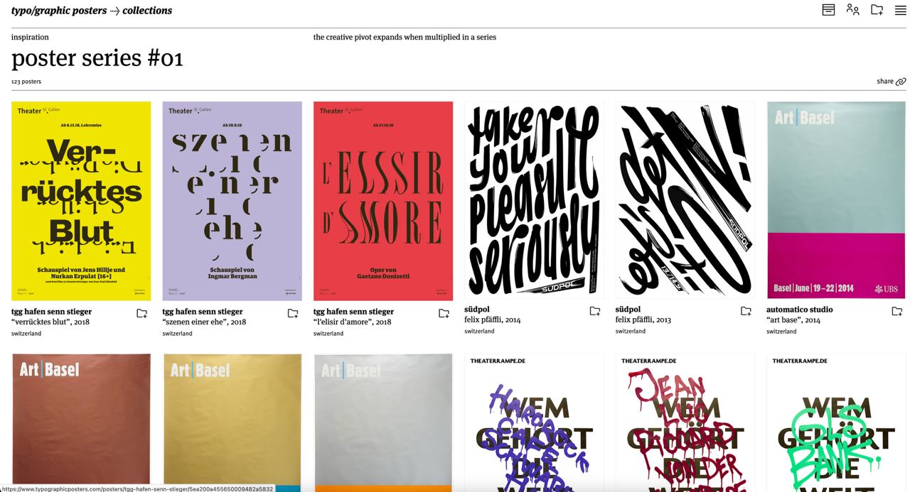 Типографика для вдохновения
Есть классный ресурс из типографичных постеров:
https://www.typographicposters | Сетка — социальная сеть от hh.ru