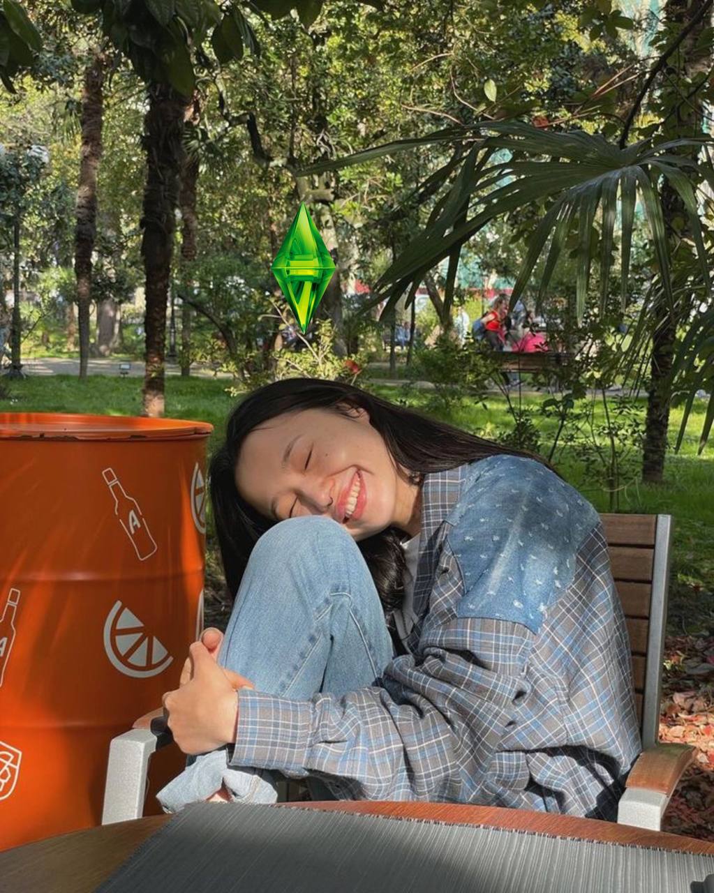 Милая идея для ежедневных фотографий👒
Все мы играли в Симс я до сих пор это делаю🤭 и ,скорее всего, вы видели зелёный ромбик настроения над головами Симов ,кстати, он называется пламбобМне кажется это... | Сетка — социальная сеть от hh.ru