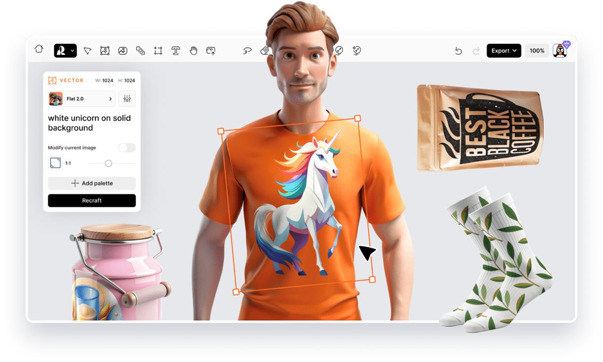 Команда Recraft добавила в свой ИИ-генератор функцию создания уникальных мокапов
Новая фича Recraft Mockup Generator позволяет создавать любые мокапы для презентации дизайна | Сетка — социальная сеть от hh.ru