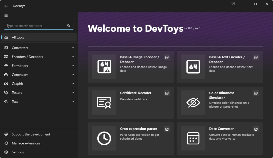 Швейцарский нож для любого разработчика. В DevToys собрано более 30 инструментов для повседневных задач | Сетка — социальная сеть от hh.ru