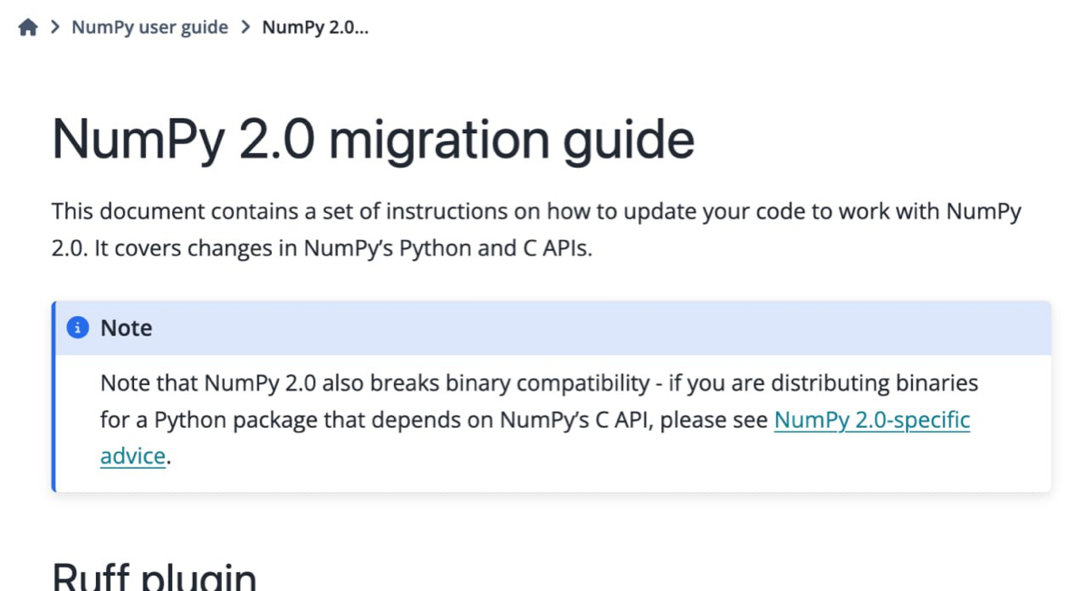 Чуть не пропустил, но вчера вышел NumPy 2.0! Тут даже круче, чем с калькулятором на iPadOS — 1.0 вышла в 2006 году, аж 18 лет назад | Сетка — социальная сеть от hh.ru