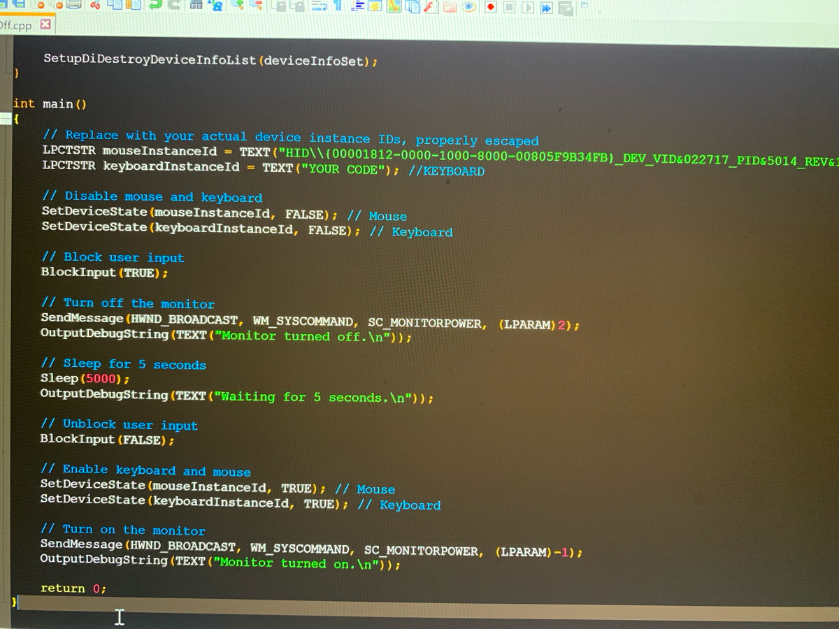 Turn off/on your monitor with C! 
🛑🛑 DON’T DO THIS if you have zero programming knowledge! 🛑🛑
This is a POTENTIALLY COMPLEX AND RISKY OPERATION that involves device management and should be approached... | Сетка — социальная сеть от hh.ru