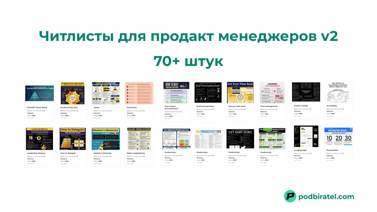 Подборка читлистов с Linkedin для продакта часть 2
За последние 3 месяца я собрал читлисты по различным продуктовым темам, и добавил их к тем что уже публиковал (более 50 штук)
Появился целый новый ра... | Сетка — социальная сеть от hh.ru