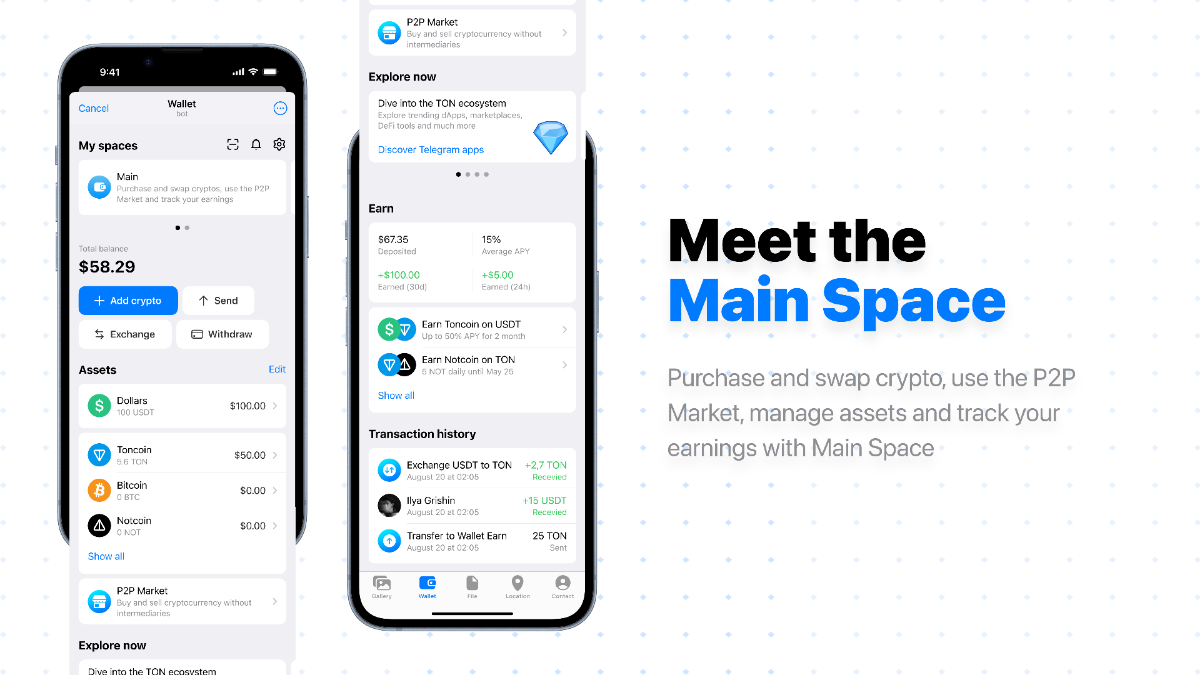 3-е место в конкурсе по дизайну крипто-кошелька Wallet 👏 | Сетка — социальная сеть от hh.ru