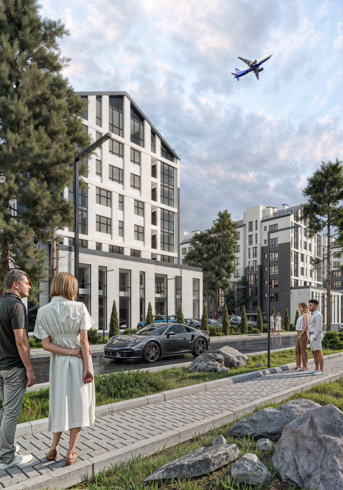 Фрагмент проекта, курортный зоны. Локация: Архыз
#архитектура #3dsmax #archviz #render #corona #coronarender | Сетка — социальная сеть от hh.ru
