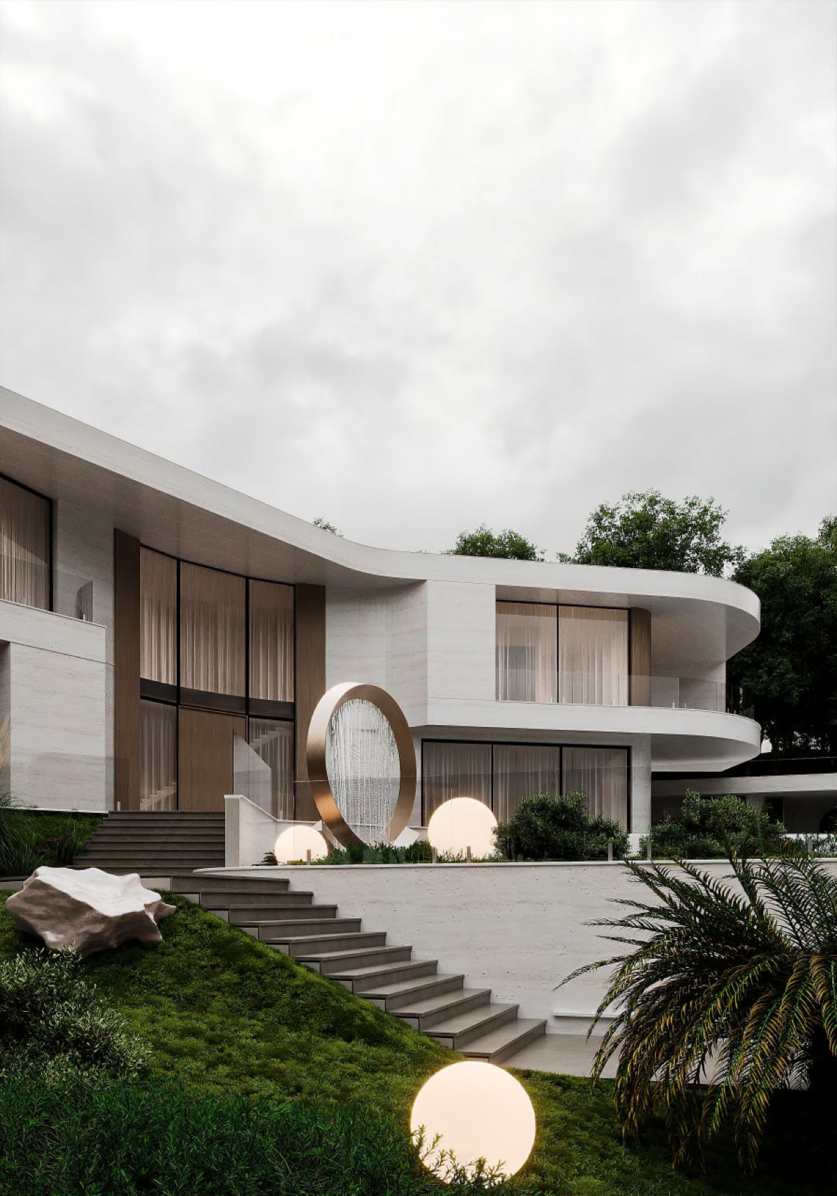 Дом в современным минималистичном стиле. Локация: г. Сочи 
#архитектура #3dsmax #archviz #render #corona #coronarender | Сетка — социальная сеть от hh.ru