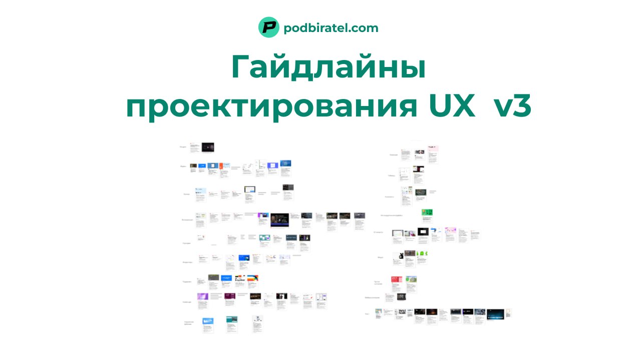 Подборка UX гайдов, которую я собирал 3 месяца. (200+ гайдов)
Это уже третья версия этой подборки.
В этот раз удалось расширить количество материалов почти в 2 раза | Сетка — социальная сеть от hh.ru
