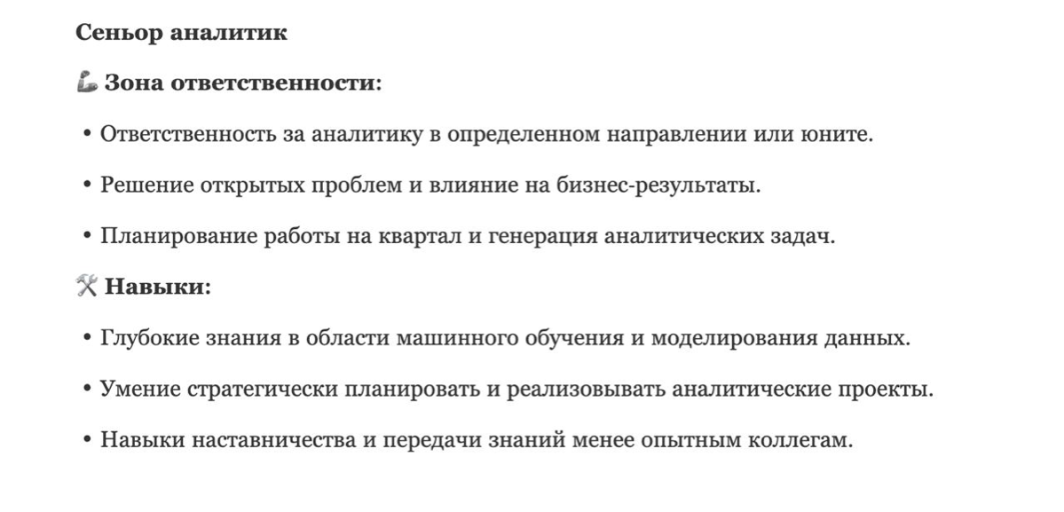 Матрица компетенций аналитика: от джуна до лида | Сетка — социальная сеть от hh.ru