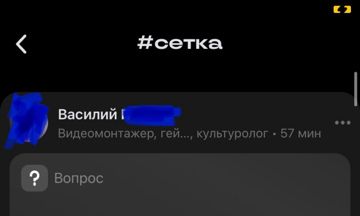 Друзья, будьте аккуратнее и не пишите слишком много слов о себе. Сетка имеет свойство сокращать названия ваших профессий…)
Например, так Сетка сократила слово «геймер»: | Сетка — социальная сеть от hh.ru