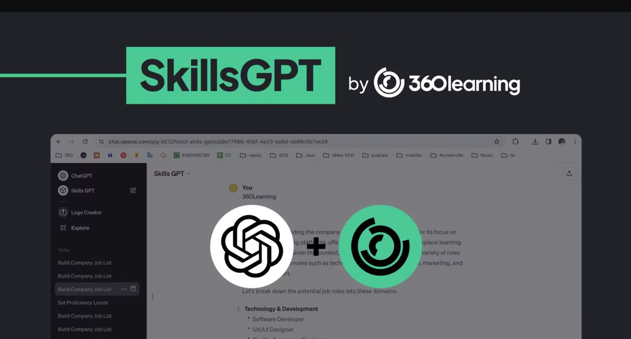 В начале года 360Learning запустили SkillsGPT. Это такой GPTs, в который они загрузили 30 000 навыков, описания вакансий и каие-то еще полезные «навыковые»данные | Сетка — социальная сеть от hh.ru