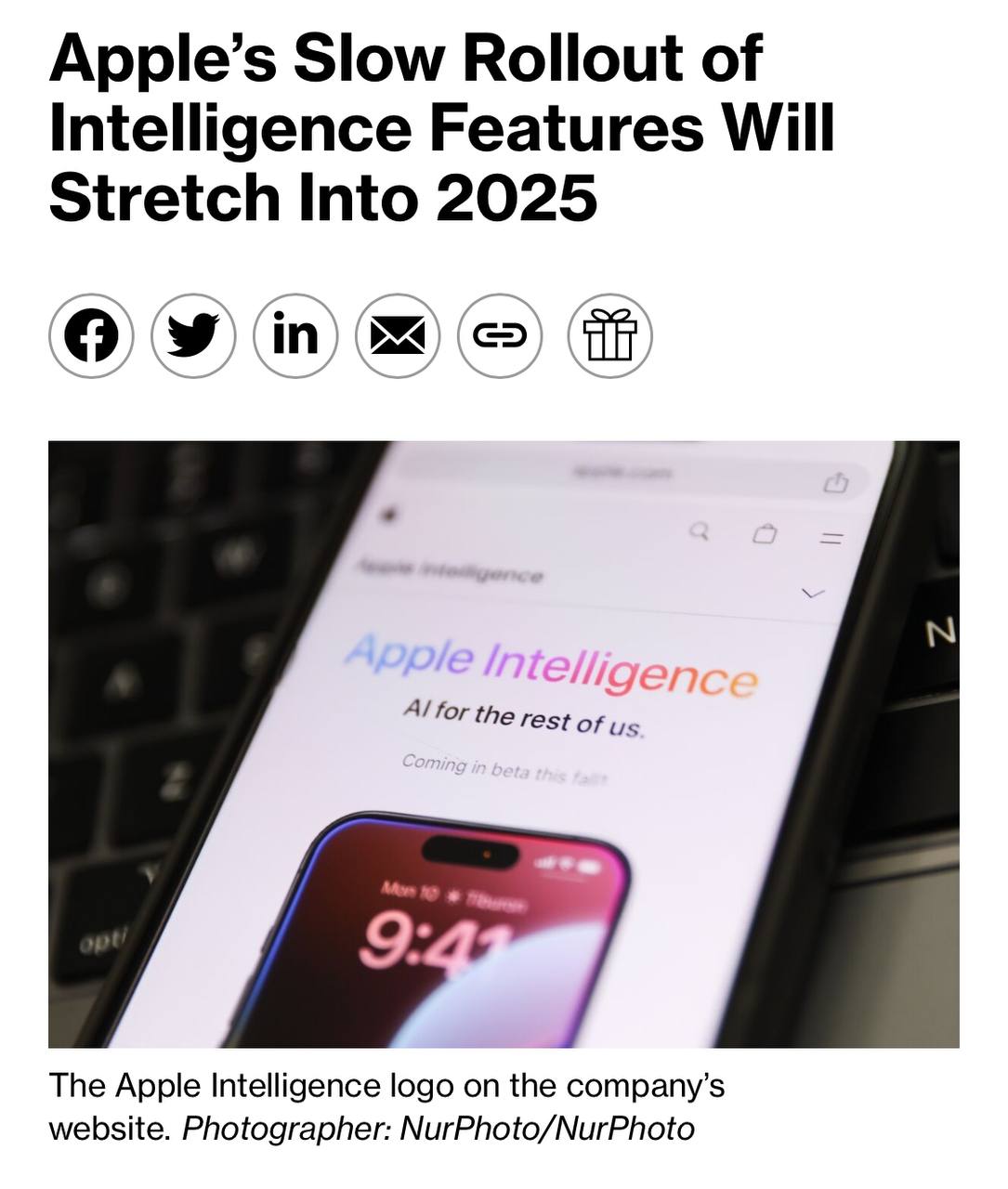 Apple всех нас эпично надули — «главная презентация за последние 10 лет» оказалась красивым театром.
Следите за руками:
— На релизе iOS 18 большая часть ИИ-фишек не будет доступна | Сетка — социальная сеть от hh.ru