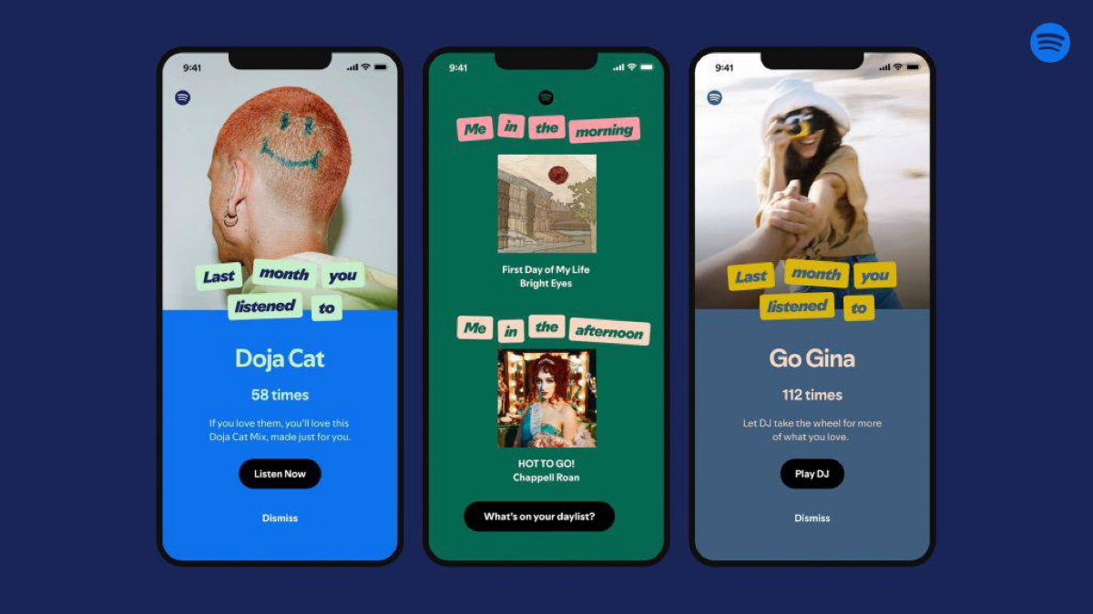 Spotify представляет новую функцию под названием My Spotify, которая информирует пользователей о их музыкальных привычках и предлагает персонализированный обзор данных прослушивания, включая статистик... | Сетка — социальная сеть от hh.ru