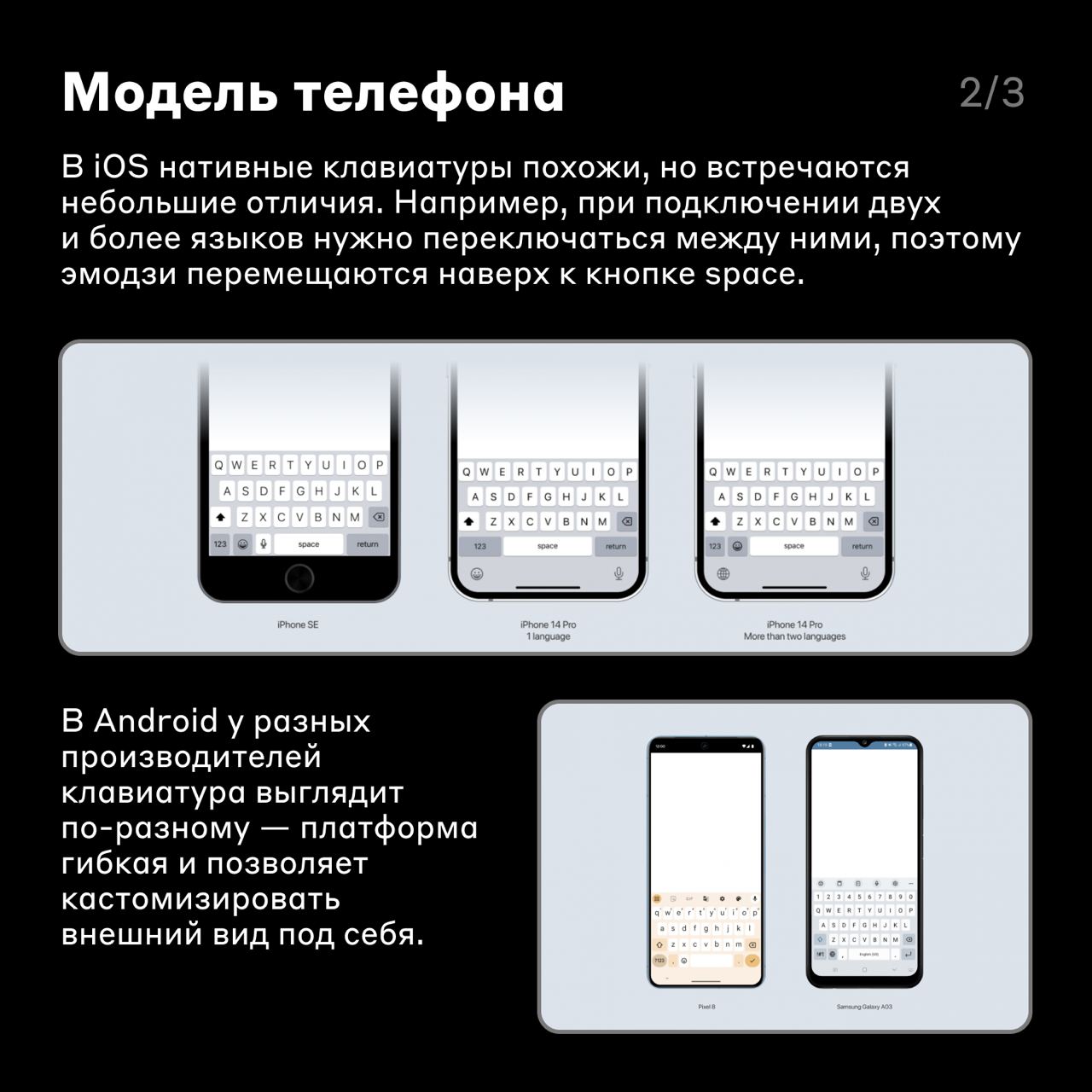 Полезно знать дизайнеру ✍️
Правильное использование клавиатур — важная часть проектирования пользовательского опыта | Сетка — социальная сеть от hh.ru