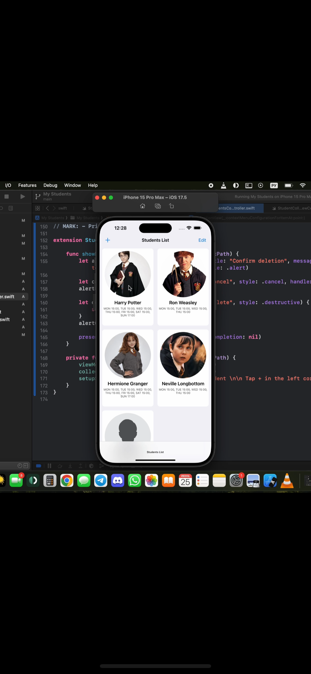 🚀 Enhanced Interaction in UICollectionView: Updated my app to include intuitive delete actions!
1. Context Menus for Easy Deletion: Implemented contextual menus in UICollectionView cells | Сетка — социальная сеть от hh.ru