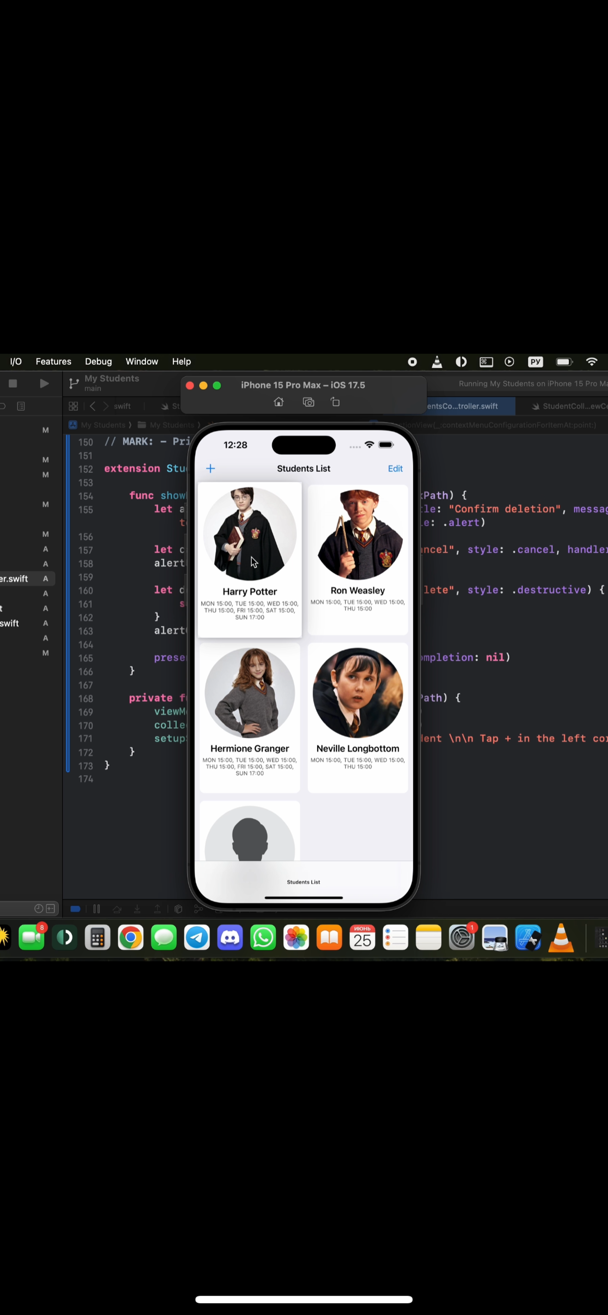 🚀 Enhanced Interaction in UICollectionView: Updated my app to include intuitive delete actions!
1. Context Menus for Easy Deletion: Implemented contextual menus in UICollectionView cells | Сетка — социальная сеть от hh.ru