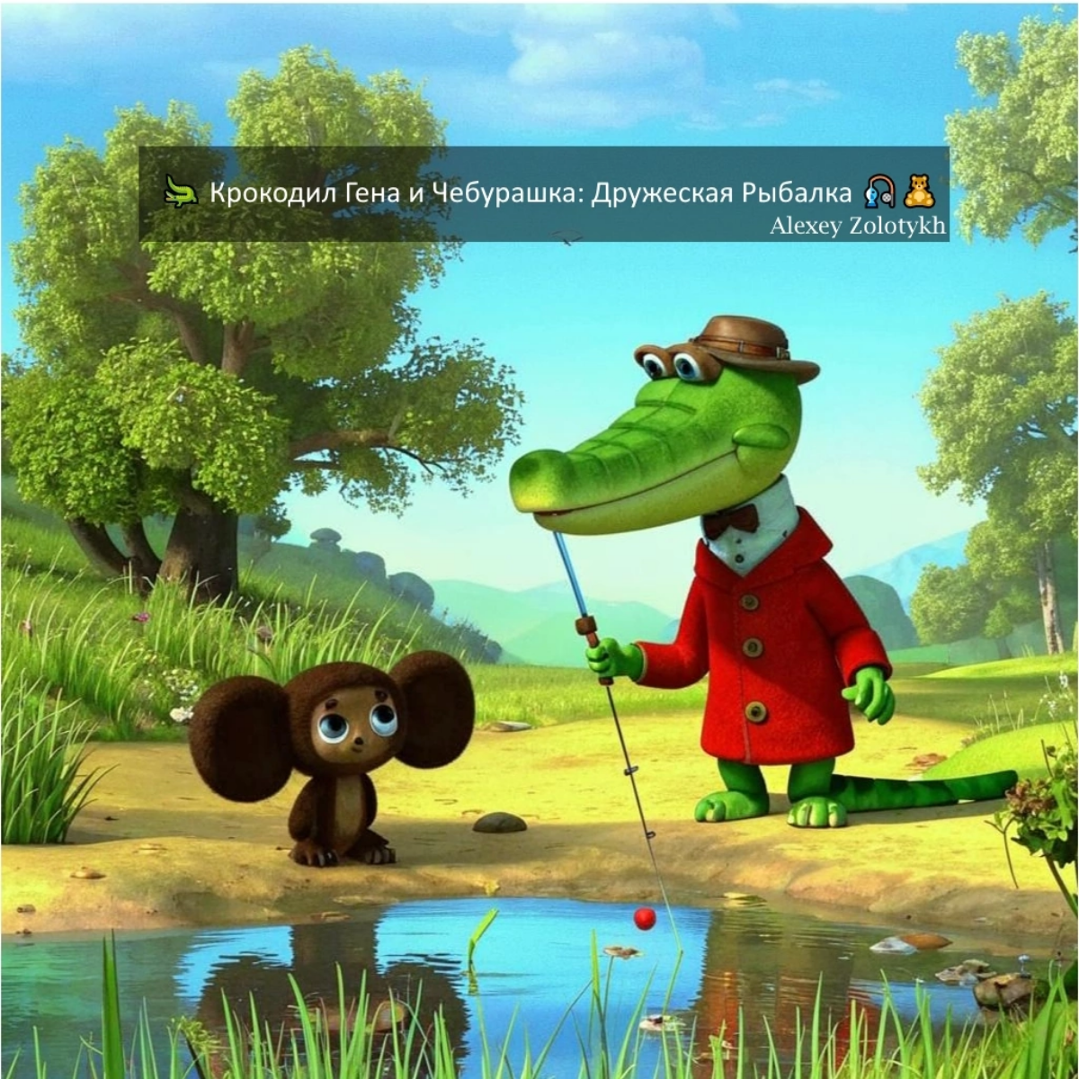 🐊 Крокодил Гена и Чебурашка: Дружеская Рыбалка 🎣🧸 | Сетка — социальная сеть от hh.ru