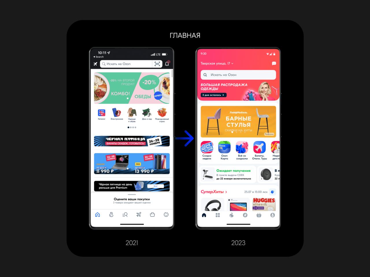 🖥 Как сделать редизайн продукта на примере Ozon
Никита Новоселов, Head of buyer experience design в Ozon, рассказал, зачем нужен редизайн и почему он важен | Сетка — социальная сеть от hh.ru
