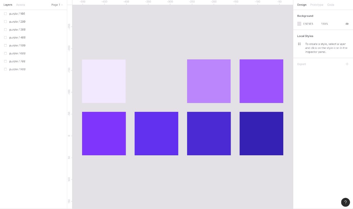 Плагин Chroma Colors — используется для создания цветовых стилей из выбранных объектов.
Как пользоваться:
1. Выберите объекты с заливкой цветом, которые хотите использовать для создания стилей.
2 | Сетка — социальная сеть от hh.ru