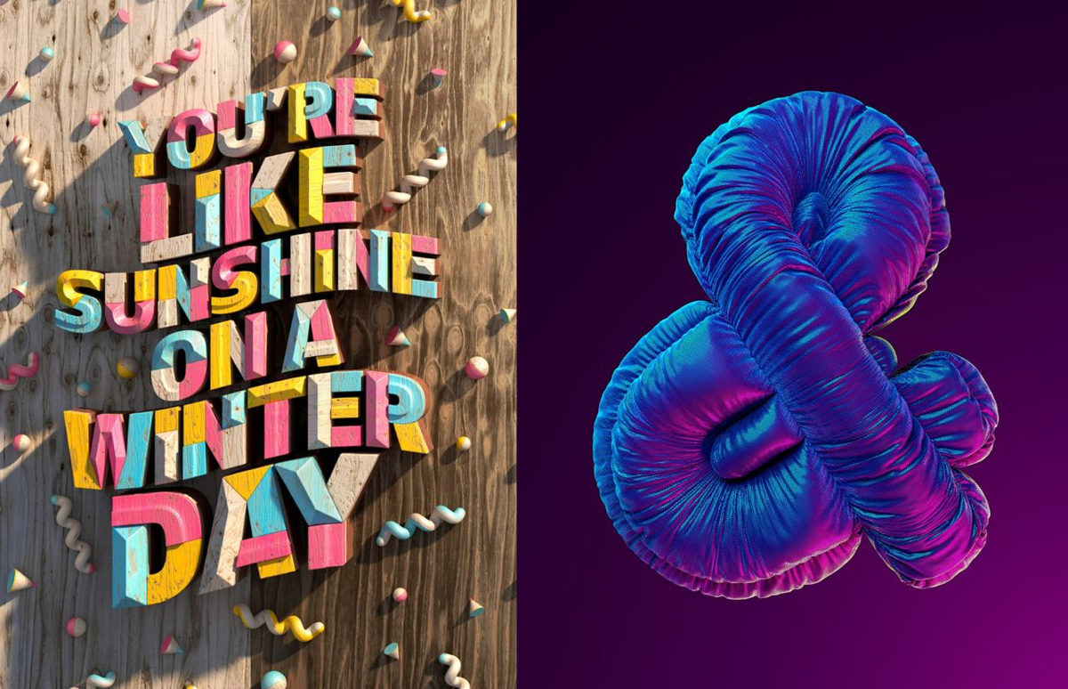 Трёхмерный леттеринг мадридской студии Muokkaa | Сетка — социальная сеть от hh.ru