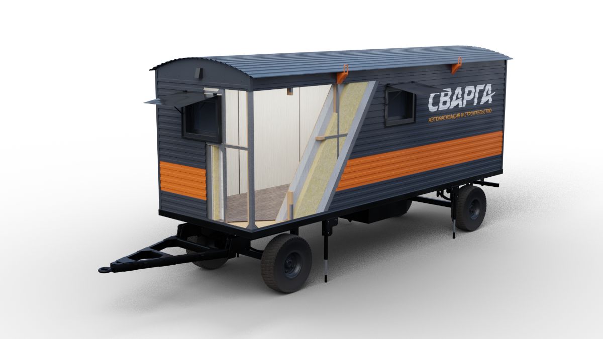 Визуализация жилых вагончиков (в .png) | Сетка — социальная сеть от hh.ru