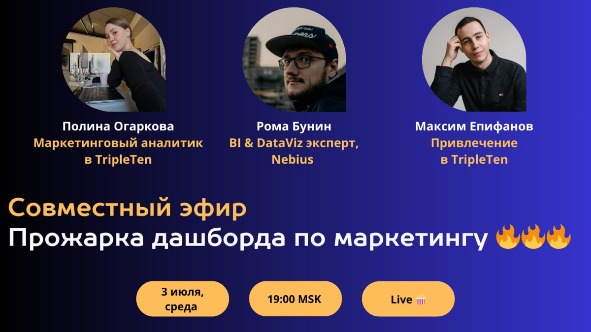 Прожариваем дашборд по маркетингу вместе с Ромой Буниным 🔥 | Сетка — социальная сеть от hh.ru