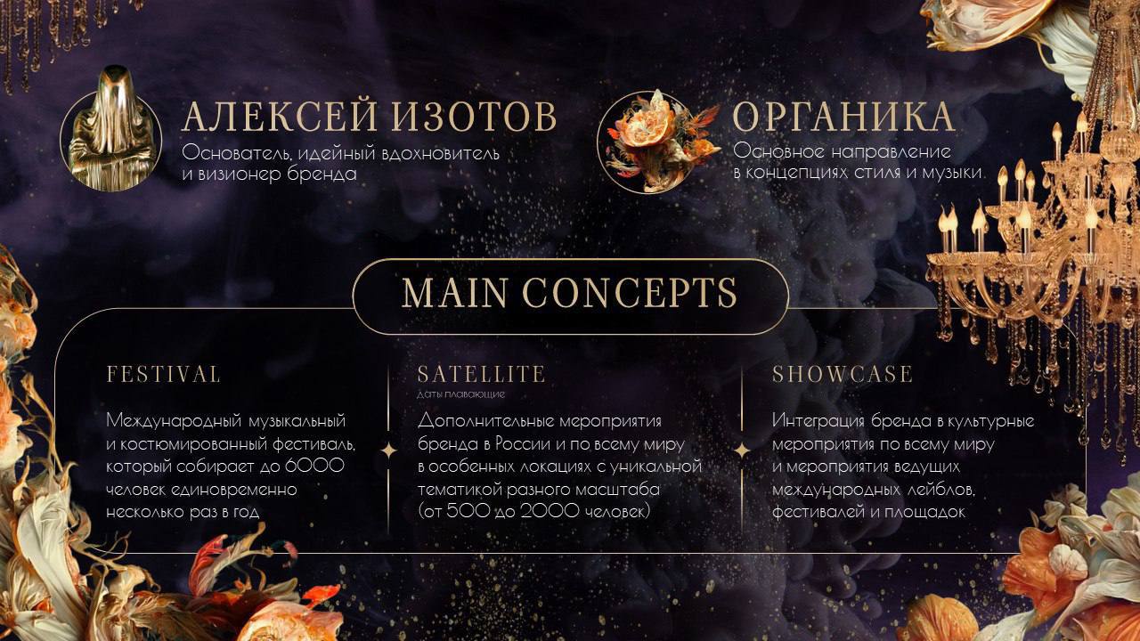 Ещё один вариант дизайна презентации для музыкального фестиваля.
Хотите дизайн с вау-эффектом? Мы здесь, чтобы вам помочь
@lera\soldat | Сетка — социальная сеть от hh.ru