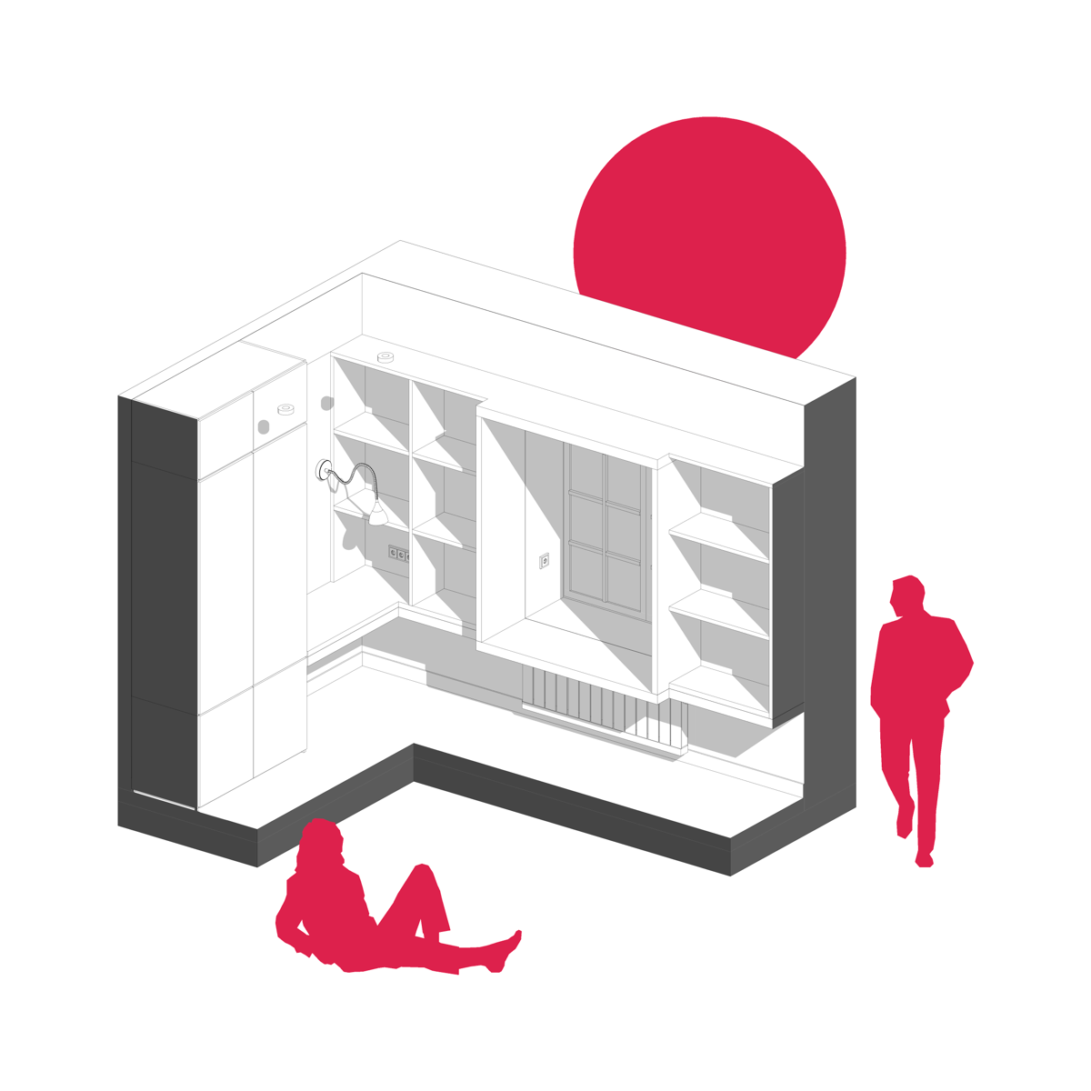 концептуальный дизайн домика в Archicad 
#архитектор #дизайнер #дизайнинтерьера #чертежи | Сетка — социальная сеть от hh.ru