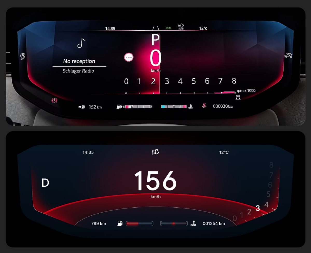 Сверху оригинальная панель управления Range Rover Sport SV
Снизу я решил немного переделать панель, и вместо отображения крутящего момента «слева направо», сделал как будто бы эта сфера снизу вверх тя... | Сетка — социальная сеть от hh.ru