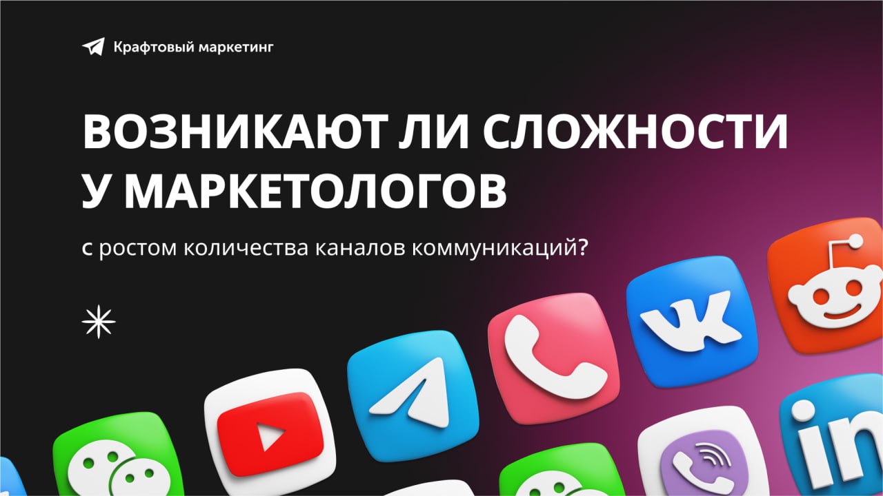 🤔 Возникают ли сложности у маркетологов c ростом количества каналов коммуникаций? Делимся результатами исследования marketingcharts | Сетка — социальная сеть от hh.ru