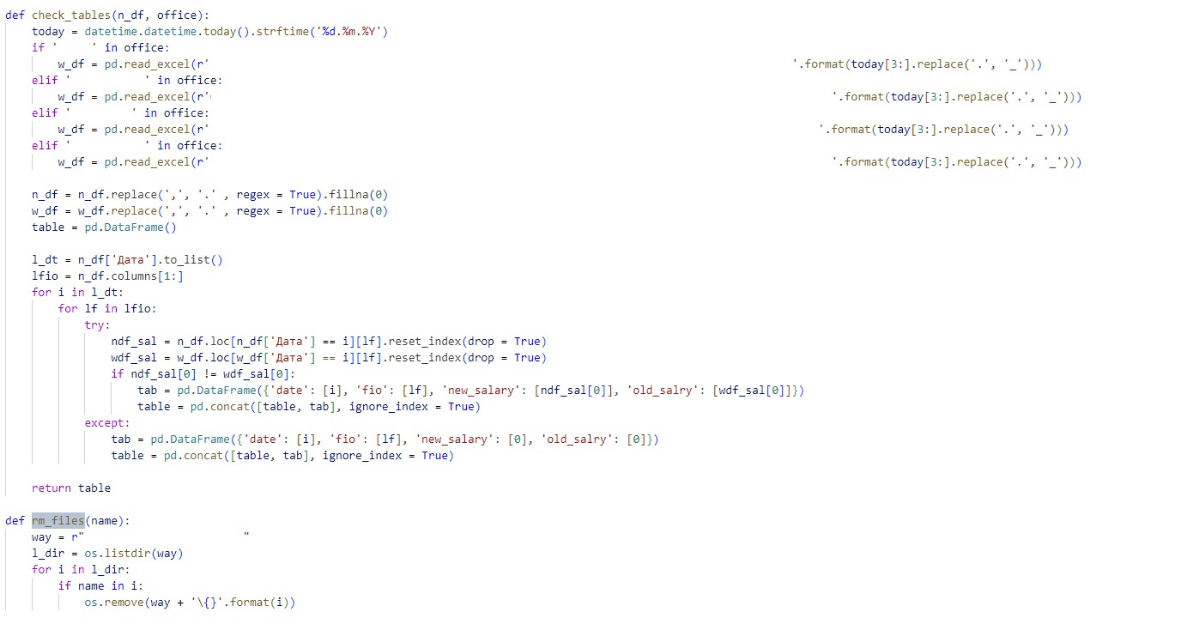 Этап второй данной истории заключается в том что, нужно проверить данные на факт изменения или корректировки за прошлый период текущего месяца | Сетка — социальная сеть от hh.ru