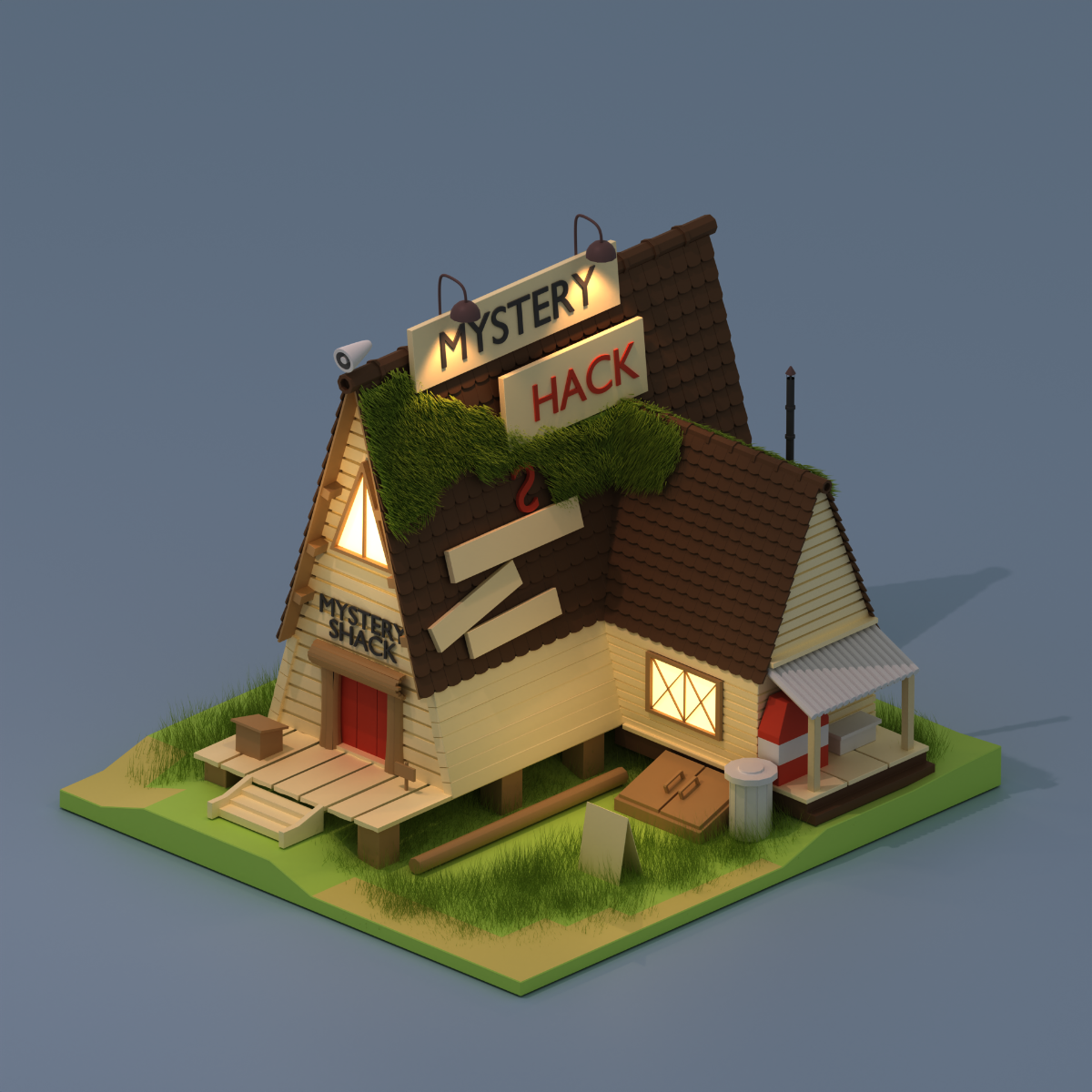 Mystery shack's или первые самостоятельные работы по рефам | Сетка — социальная сеть от hh.ru