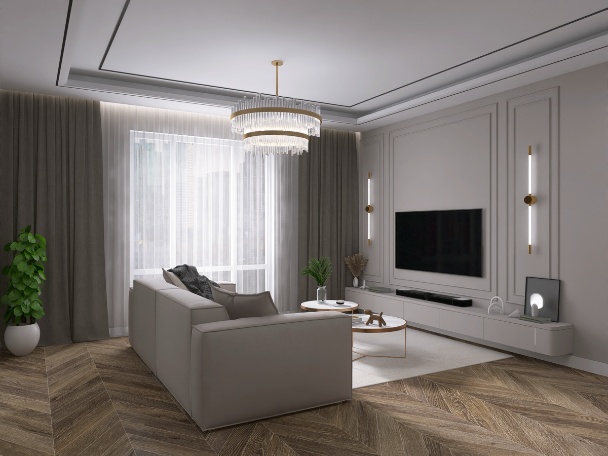 Гостиная в стиле неоклассики. | Сетка — социальная сеть от hh.ru