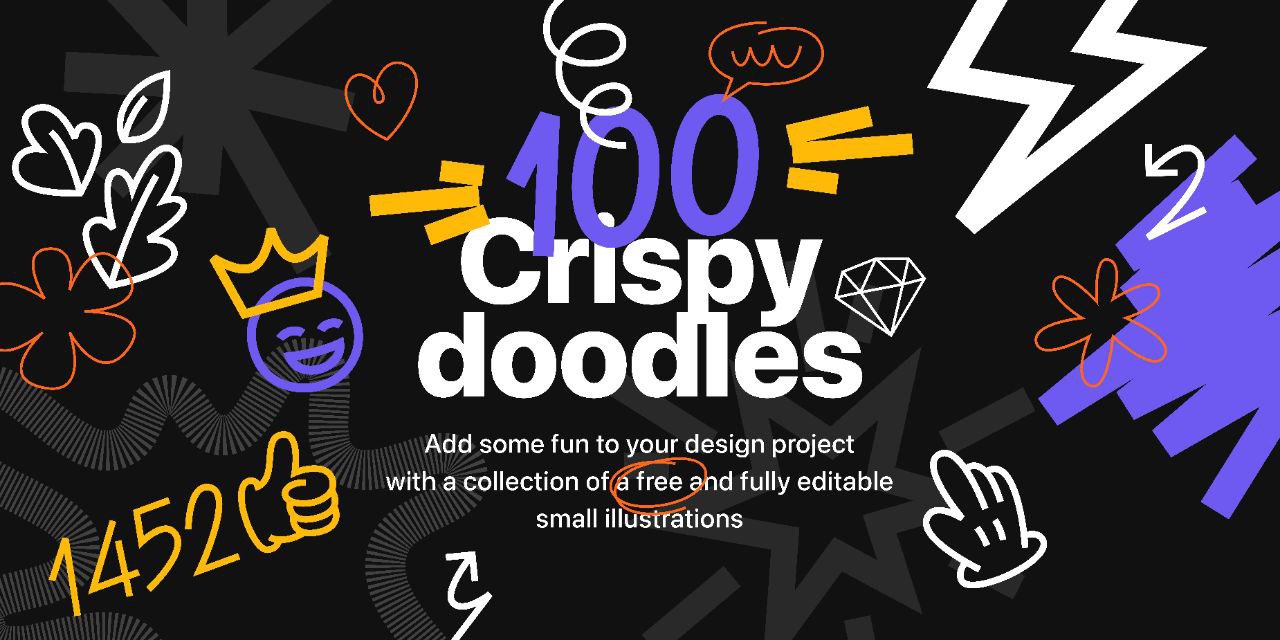 #плагины #ресурсы #дизайн #figma
📱  Crispy Doodles
Дополните свои дизайнерские проекты с помощью аккуратно выполненной коллекции из 100 бесплатных рисунков
📱 Odiz | Telegram | Сетка — социальная сеть от hh.ru