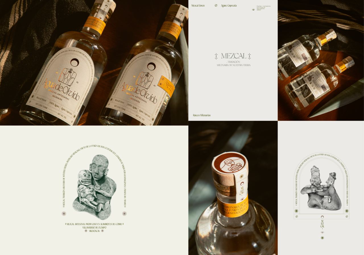 Бутылки Agua de Olvido — мексиканской марки мескаля | Сетка — социальная сеть от hh.ru