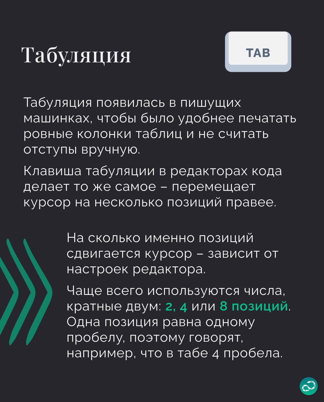 Табы или пробелы? 🤔
Неразрешимый десятилетиями спор мы не разрулим, каждый должен сам сделать выбор. И это, конечно, табы 👾.
#синтаксис |⚡️ Забустить канал 🚀 | Сетка — социальная сеть от hh.ru