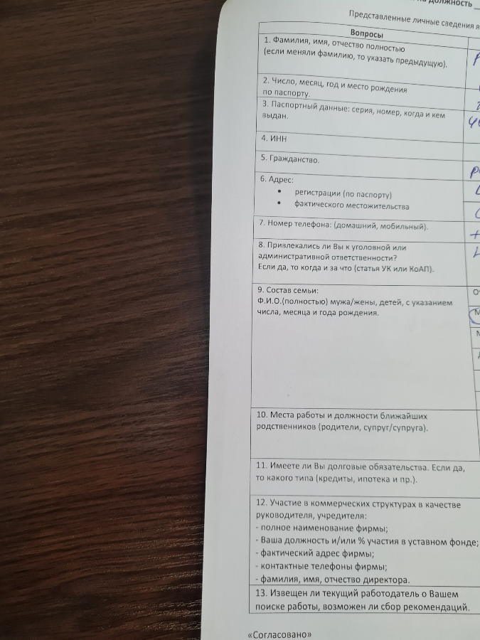 Побывала сегодня на собеседовании. Вот такая "чудесная" анкета на должность оператора call-центра, которую нужно заполнить ДО беседы, когда ты еще не знаешь, пойдешь работать в эту компанию или нет | Сетка — социальная сеть от hh.ru