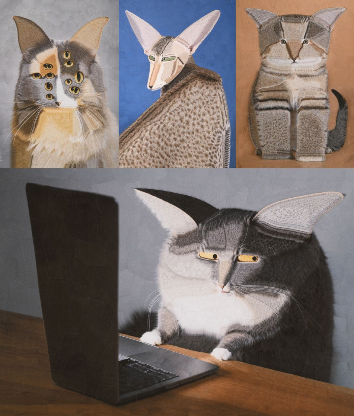 Свежие коллажи котиков Лолы Дюпре из Глазго | Сетка — социальная сеть от hh.ru